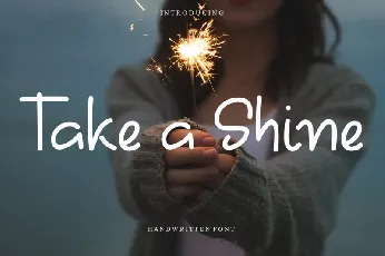 Take A Shine font