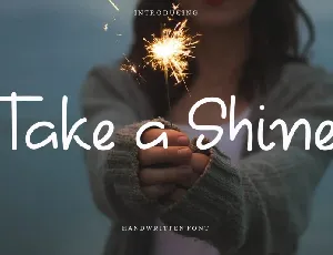 Take A Shine font