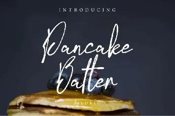 Pancake Batter Script font