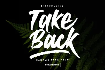 Take Back font