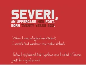 Severi Typeface font