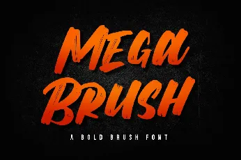 Mega Brush font