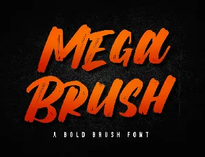 Mega Brush font