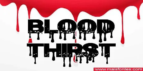 Blood Thirst font