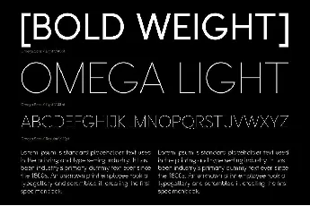 Omega Sans font