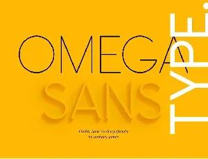 Omega Sans font