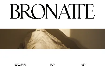 BronatteDisplay font