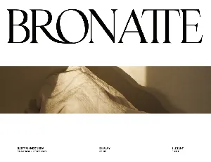 BronatteDisplay font