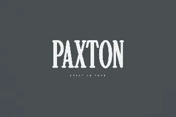 Paxton font