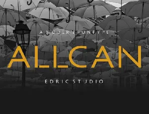 Allcan Modern font