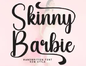 Skinny Barbie Script Typeface font