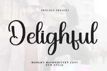 Delighful Script font