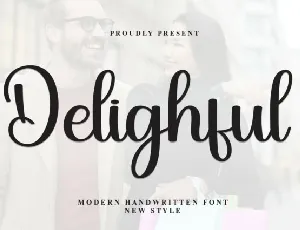 Delighful Script font