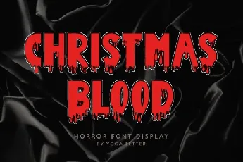 Christmas Blood Display font