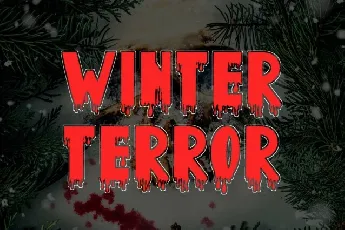 Christmas Blood Display font