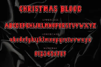 Christmas Blood Display font