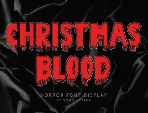 Christmas Blood Display font