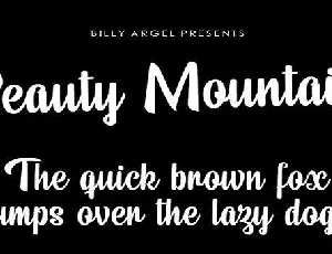 Beauty Mountains font