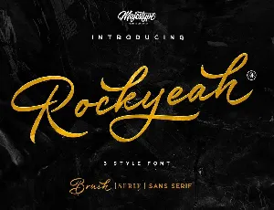 Rockyeah 3 Style font