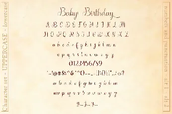 Baby Birthday font