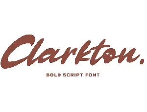 Clarkton font