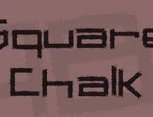 Square Chalk font