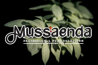 Mussaenda Script font