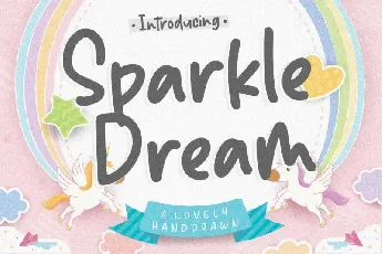 Sparkle Dream Lovely Handdrawn font