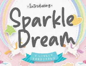 Sparkle Dream Lovely Handdrawn font