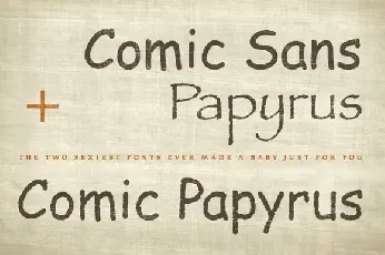 Comic Papyrus – FINALLY! font