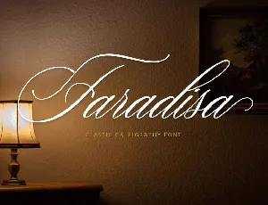 Faradisa Script Free Download font