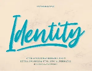 Identity Script font