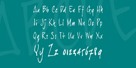 joeHand 1 font