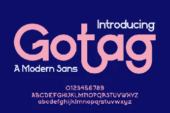 Gotag font