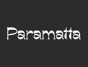 Paramatta font