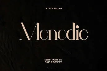 Monodic font