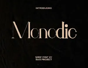 Monodic font