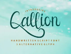 Callion Calligraphy font