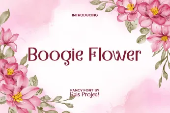 Boogie Flower font