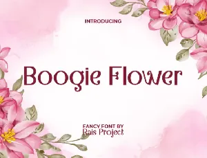 Boogie Flower font