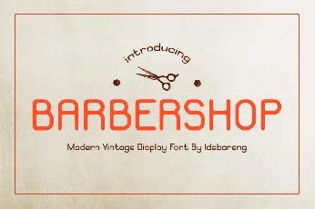 BARBERSHOP font