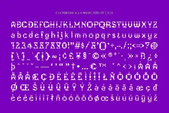 CS Chimera font