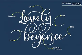 Beyonce Calligraphy font