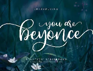 Beyonce Calligraphy font