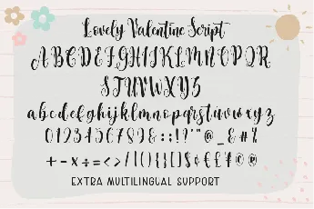 Lovely Valentina font