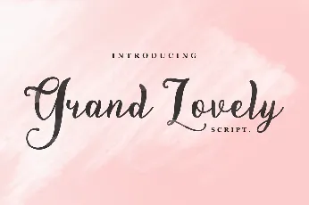 Demo Grand Lovely font