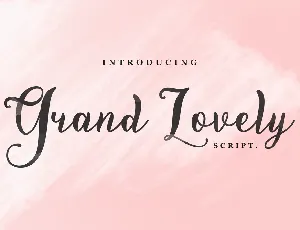 Demo Grand Lovely font