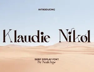 Klaudie Nikol Demo font