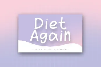 Diet Again font