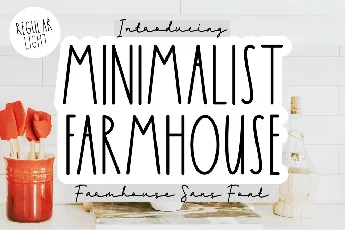 Minimalist Farmhouse DEMO font